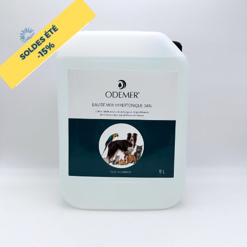 Eau de mer hypertonique animaux – Bidon 5L